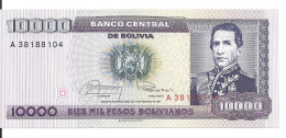 BOLIVIE 10000 PESOS  BOLIVIANOS  D1984 UNC P 169 - Bolivië