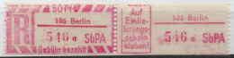 DDR Einschreibemarke Berlin SbPA Postfrisch, EM2B-106aI Zh - Etichette Di Raccomandazione