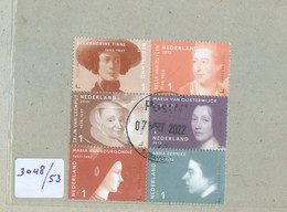 NEDERLAND * 2013 * NVPH 3048 - 3053 * In Blok Van 6 *  POSTFRIS GESTEMPELD * - Used Stamps