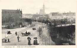 FRANCE - Strasbourg I E - Blick Vom Universitätsplatz - Animé - Carte Postale Ancienne - Strasbourg