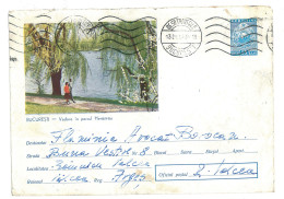 IP 63 A - 0491d BUCURESTI, Herastrau Park, Romania - Stationery - Used - 1963 - Postmark Collection