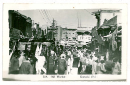 PAK 1 - 9309 KARACHI, Pakistan, Market - Old Postcard, Real PHOTO - Unused  - Pakistán