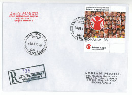 NCP 36 - 398-a SAVE The CHILDREN, Romania - Registered, Stamp With TABS - 2011 - Autres & Non Classés