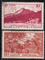 Martinique Timbres-poste N°237 & 239 Oblitérés TB Cote : 2€50 - Usati