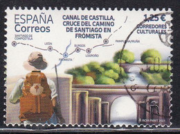 2021-ED. 5507 - Canal De Castilla, Cruce Del Camino De Santiago En Frómista - USADO - Oblitérés