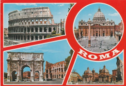 U5396 Roma - Panorama Vedute Multipla / Non Viaggiata - Mehransichten, Panoramakarten
