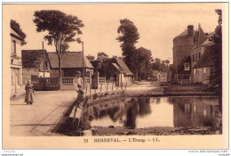 76 BERNEVAL L'ETANG CPA ANIMEE NEUVE - Berneval