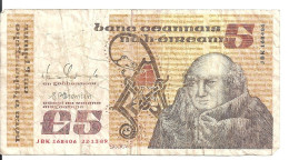 IRELANDE 5 POUNDS 1989 VF P 71 E - Irlanda