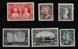  CANADA  1935  **  MNH  YVERT  173\78   VALOR  42 € - Neufs