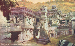 INDE - Caves Of Ellora - Bombay - Monument - Carte Postale Ancienne - Indien