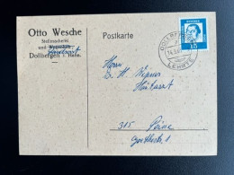 GERMANY 1963 POSTCARD DOLLBERGEN TO PEINE 14-03-1963 DUITSLAND DEUTSCHLAND - Cartes Postales Privées - Oblitérées