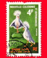 NUOVA CALEDONIA - Usato - 1967 - Uccelli - Kagu (Rhynochetos Jubatus) - Cagou Huppé - 4 - Used Stamps