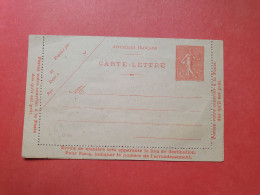 Entier Postal Type Semeuse Non Circulé - Réf 3079 - Cartes-lettres