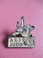 Association Sport / JUDO / Ivry La Bataille / A.O.I. Judo / Métal Cloisonné Peint /Vers 1985 -1990    INS188 - Asociaciones