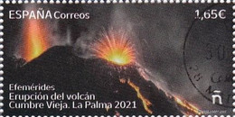 2022-ED. 5604 - Efemérides. Erupción Volcán Cumbre Vieja 2021. La Palma - USADO - Oblitérés