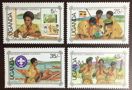 Uganda 1987 Scout Jamboree Scouts MNH - Uganda (1962-...)