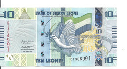 SIERRA LEONE 10 LEONES 2022 UNC P 37 - Sierra Leone