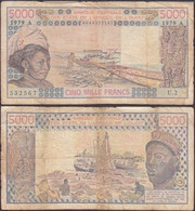 IVORY COAST - 5000 Francs 1979 P# 108Ac West African States - Edelweiss Coins - Ivoorkust