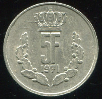 LUXEMBOURG - 5 Francs 1971 - Diameter: 24 Mm  KM# 56 * Ref. 0017 - Luxembourg