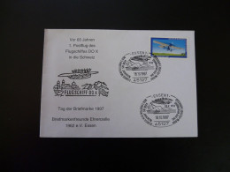 Lettre Cover Aviation 70 Ans Hydravion Postal Pour La Suisse 70 Years Seaplane To Switzerland Essen 1997 - Cartas & Documentos