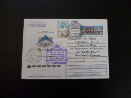 Lettre Vol Special Flight Cover Moscow Berlin Lufthansa Berolina 1997 - Covers & Documents
