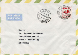 BRAZIL 1992 AIRMAIL LETTER SENT FROM RIO DE JANEIRO TO BERLIN - Briefe U. Dokumente