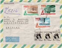 BRAZIL 1972 AIRMAIL R - LETTER SENT FROM RIO DE JANEIRO TO MONTEVIDEO - Storia Postale