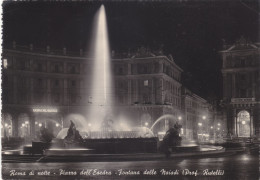 Cartolina Roma Di Notte - Piazza Dell'esedra - Fontana Delle Naiadi - Places
