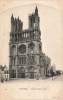 FRANCE - Mantes - L'Eglise Notre Dame - Façade Principale - Carte Postale Ancienne - Mantes La Ville