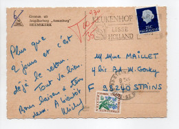 - Carte Postale HAARLEM (Pays-Bas) Pour STAINS 19.4.1973 - TAXÉE 30 C. Type Fleurs Des Champs - - 1960-.... Lettres & Documents