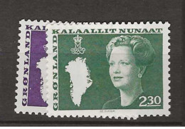 1981 MNH Greenland, Mi 126-27 Postfris** - Unused Stamps