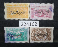 224162; Syria; 4 Revenue Stamp 1, 2, 5, 10 Pounds; Real Estate Fees; Fiscal; USED - Syrie