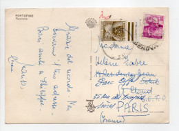 - Carte Postale PORTOFINO (Italie) Pour SAINT-CLOUD Pour SÈVRES 1962 - TAXÉE 20 C. Brun-olive Type Gerbes - - 1960-.... Cartas & Documentos