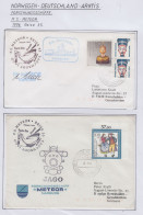 Germany FS Meteor Reise 35 Ca Submarine Jago, Signature Cpt 1966 2 Covers (GF165) - Navires & Brise-glace