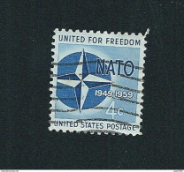 N° 666 	 USA - United For Freedom, NATO  Timbre Etats-Unis  Oblitéré - Gebraucht