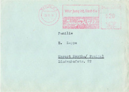 DDR Brief AFS Junge Welt 1964 Berlin - Franking Machines (EMA)