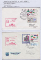 Germany FS Meteor Mittelmeer Expedition  1997  2 Covers (GF166) - Polar Ships & Icebreakers