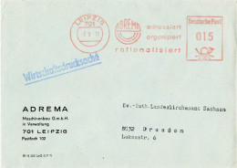 DDR Brief AFS ADREMA Maschinenbau Leipzig 1971 - Máquinas Franqueo (EMA)