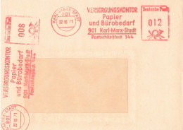 DDR Brief AFS Versorgungskontor Papier Und Bürobedarf Karl Marx Stadt 1971 - Frankeermachines (EMA)