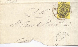 Año 1855 Edifil 35 Frontal  Matasellos Rueda De Carreta 4 Coruña, SN - Covers & Documents