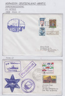 Germany FS Meteor Reise 41 + Reise 42 1998  2 Covers (GF167) - Polar Ships & Icebreakers