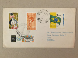 Brasil Brazil 1968 Philatelic Cover UNICEF World Health Organization WHO Steam Train Zug Chemin De Fer Railway Chile - Cartas & Documentos