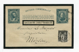 !!! PSEUDO ENTIER POSTAL COMMEMO LYON 1894 ET LIVADIA 1894, A L'EFFIGIE DU TSAR - Privatganzsachen