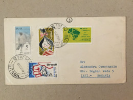 Brasil Brazil 1968 Philatelic Cover UNICEF United Nations Telex Correio Jean Baptiste Debret Folk Music Festival - Storia Postale