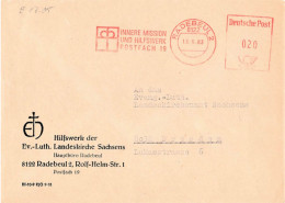 DDR Brief AFS Hilfwerk Der Landeskirche Sachsens Radebeul Innere Mission 1983 - Franking Machines (EMA)