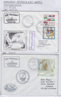 Germany  FS Meteor Reise 50 + Reise 51 2001  2 Covers (GF170A) - Polar Ships & Icebreakers