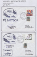 Germany  FS Meteor Reise 55 Signatures  2002  2 Covers (GF172) - Navires & Brise-glace