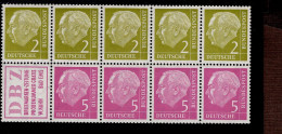 Heftchenblatt Bund 5 Heuss I   MNH **postfrisch Neuf - 1951-1970