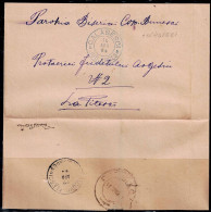 ROMANIA 1894 LETTER SENT 16/4/1897 FROM CALASESCI VF!! - 1858-1880 Moldavia & Principado