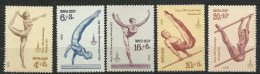 Russie N° 4585 à 4589   Jeux Olympiques De Moscou Gymnastique   Neufs * *    B/TB  Voir Scans Soldé ! ! ! - Gymnastik